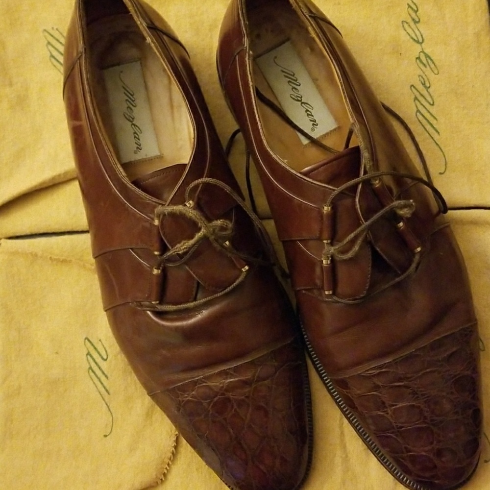 Mezlan Mens Shoes with Genuine Crocodile Toe!